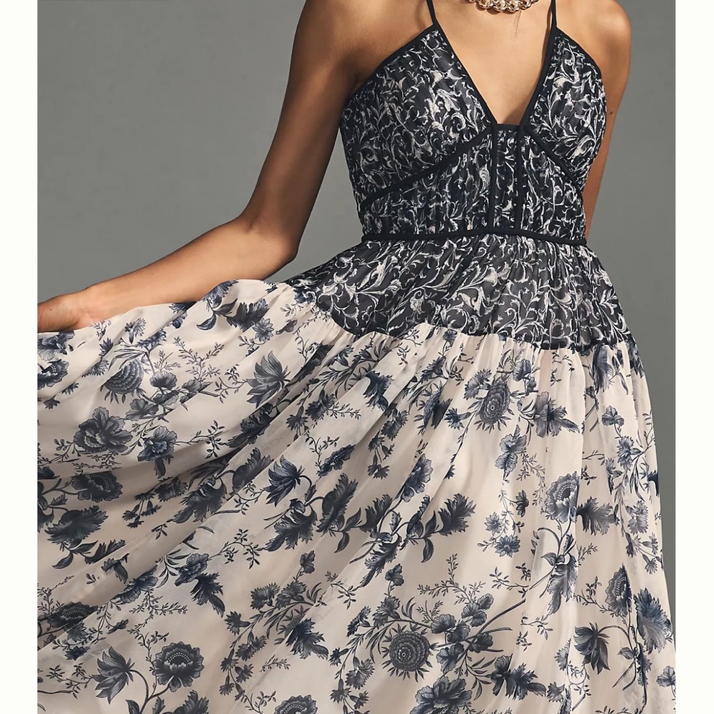 Anthro midi dress